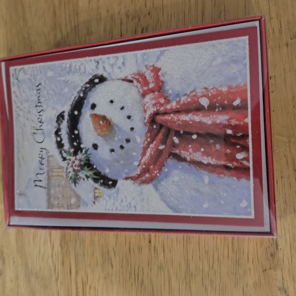 Festive Snowman Christmas Card - Picture 1 of 2